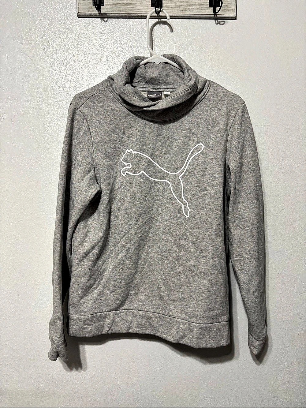 Puma Gray Cowl Neck Sweatshirt